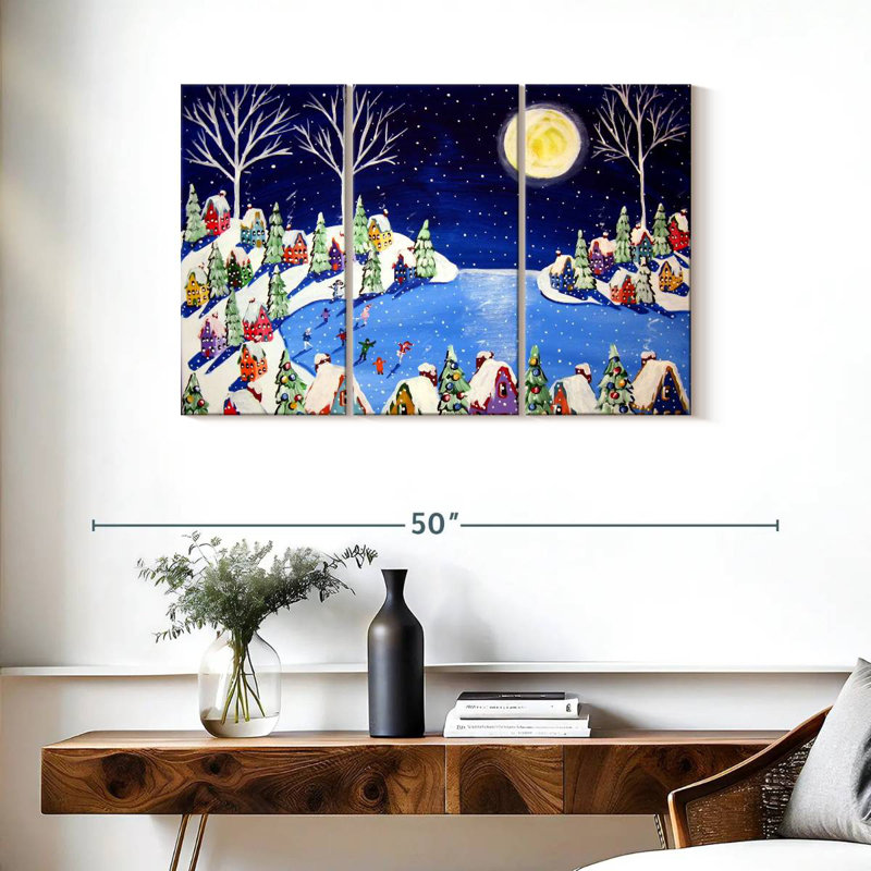 Frozen Night, 24" H x 38" W