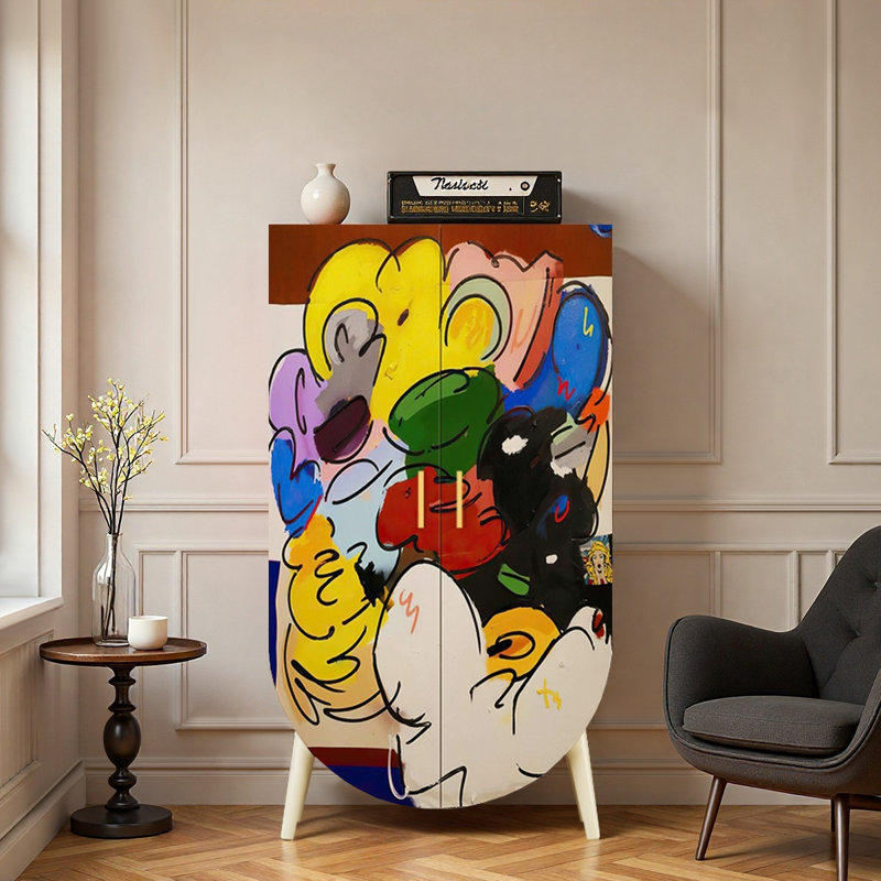 Armoire de rangement simple Simple Art, Noir