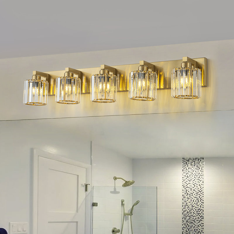 Éclairage pour meuble-lavabo Paislyn, Doré, 5