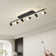 Black/Gold LED Adjustable Fixed Track Lighting Head