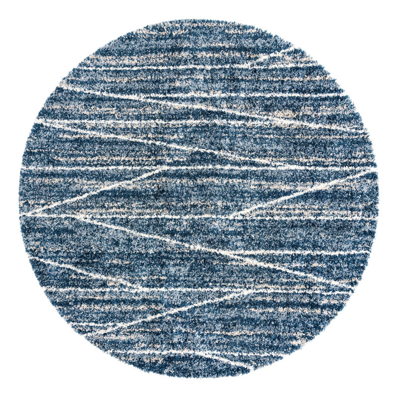 Abrahams Geometric Indoor Rug, Round 10'