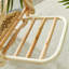 Chaise berçante en rotin