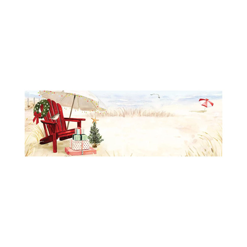 Christmas Coast Collection D by Victoria Borges - Wrapped Canvas Panoramic Painting, 182.88 cm H x 60.96 cm W