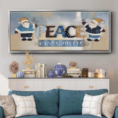 Santa Peace - toile encadrée