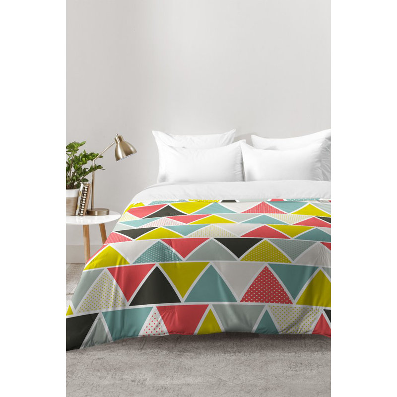 Ensemble d'édredon triangulaire, Édredon double / grand + 2 taies décoratives sta