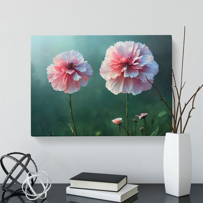 Beauteous Carnation Flowers - Wrapped Canvas