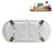 71" Streamline Clawfoot Tub,Tray,Drain and Clawfeet-101628943-102360906