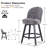 Swivel Upholstered 26.4'' Counter Bar Stools-101096513-101096515
