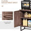 Buffet en noyer, double porte avec tablette réglable pour une étagère de rangement pratique et durable