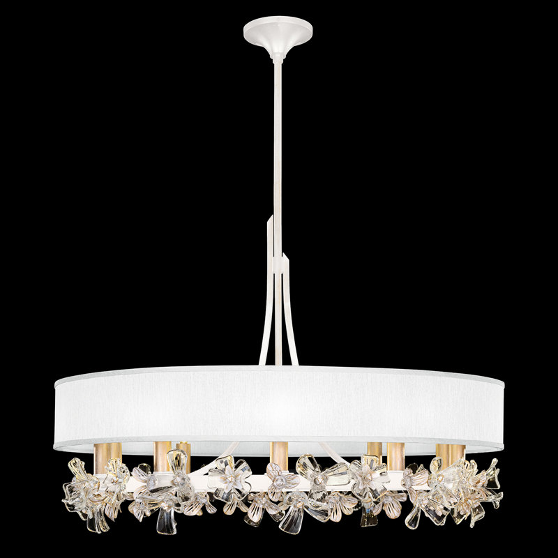 Azu 10 - Light Chandelier, White, White