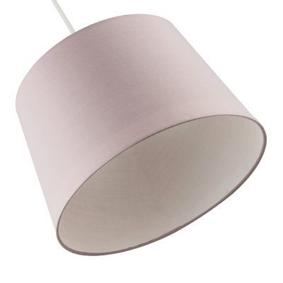 20cm H Cotton Drum Lamp Shade ( No Direct Attachment Method )