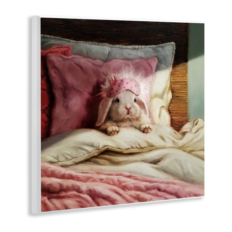 Lapin au repos, blanc cassé, par Lucia Heffernan - impression