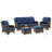 Anahit 5-Piece Outdoor Sofa Seating Group with Cushions-2086113674