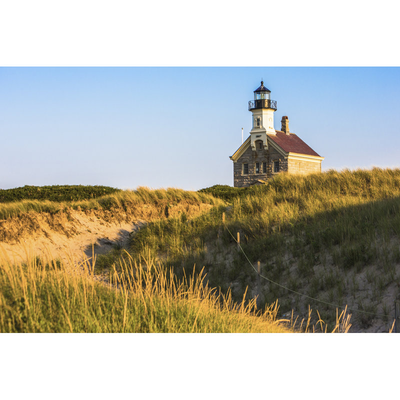 Block Island North Lighthouse - Wrapped Canvas Print, 30cm H x 46cm W x 3.8cm D