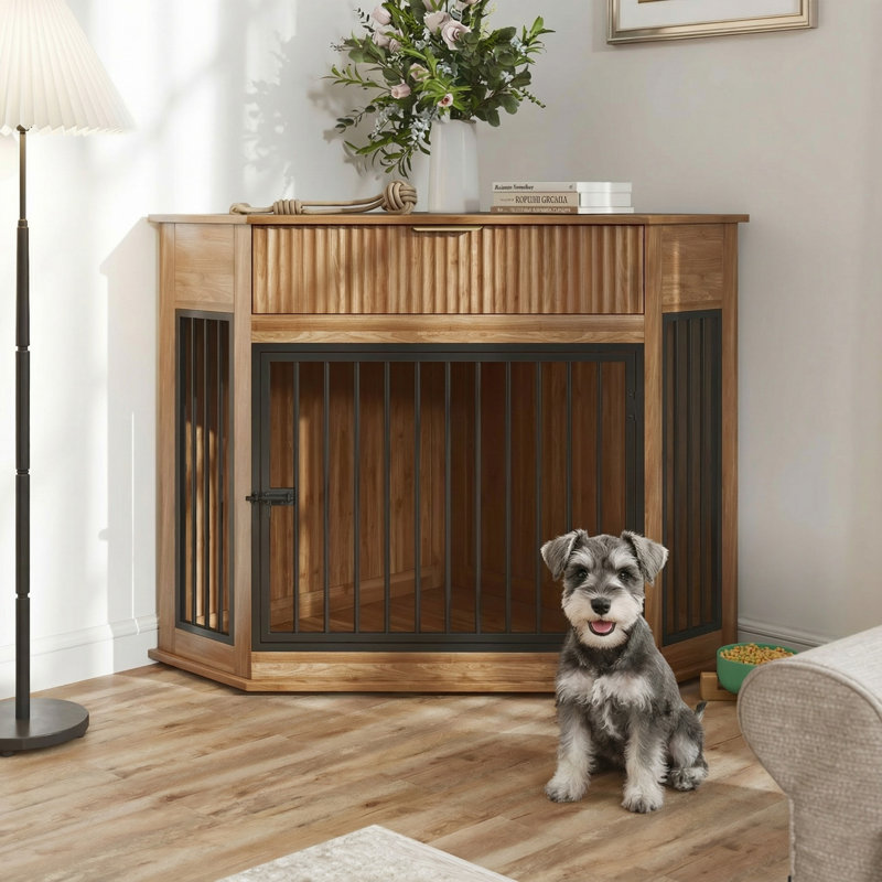 Caisse pour chien avec tiroir Furniture, Brun