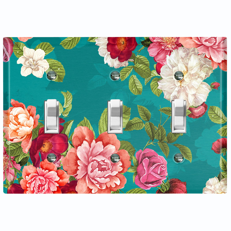 Landscape & Nature 3 - Gang Toggle Light Switch Standard Wall Plate