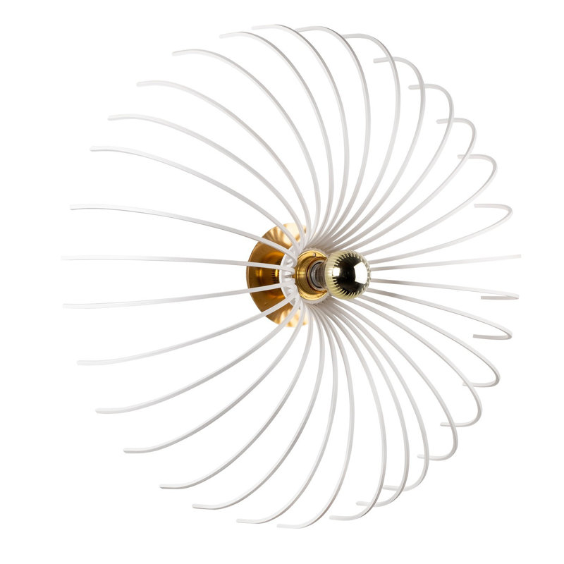 Lampe murale moderne blanche | Corps en fer durable, culot E27 de 40 W maximum | Design élégant avec finition de couleur unie | Parfait pour le salon, la chambre à coucher et le couloir | Homologué IP20 pour une utilisation intérieure