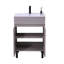 Ensemble de meuble-lavabo simple 24 po gris