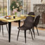 Ensemble de 4 chaises d'appoint rembourrées Delfinia-86726543-112274198
