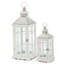 Amelie White Lantern Set  Candle Holder (set Of 2)