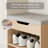 13.2" Shoe Storage Bench with Cushion, 2-Tier Adjustable Shoe Rack for Entryway-964945020