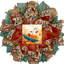 Couronne de feuilles d'automne personnalisée-2011357059