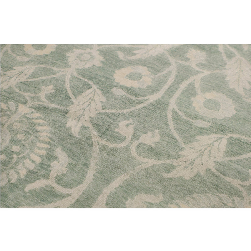 Rayon Floral Area Rug, Rectangle 8' x 10'