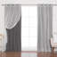 Paire de rideaux occultant en polyester Fortson Max-2104946464-2104946465
