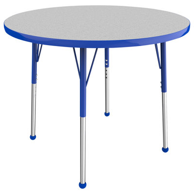Round T-Mold Adjustable Height Activity Table