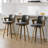 26" Upholstered Swivel Counter & Bar Stool with Armrest-302295353-332863166