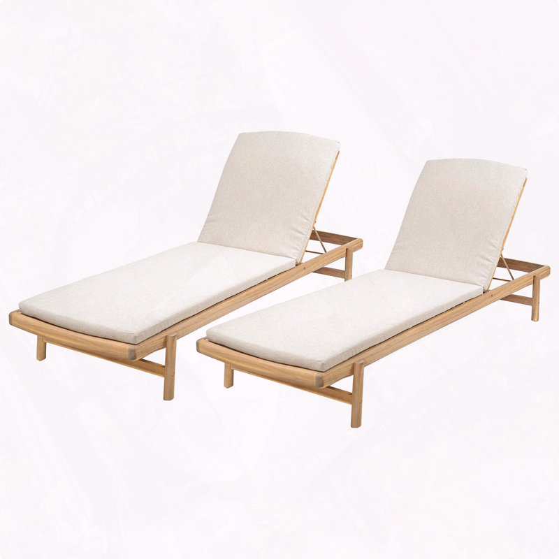 Chaise longue avec coussin Mallacia