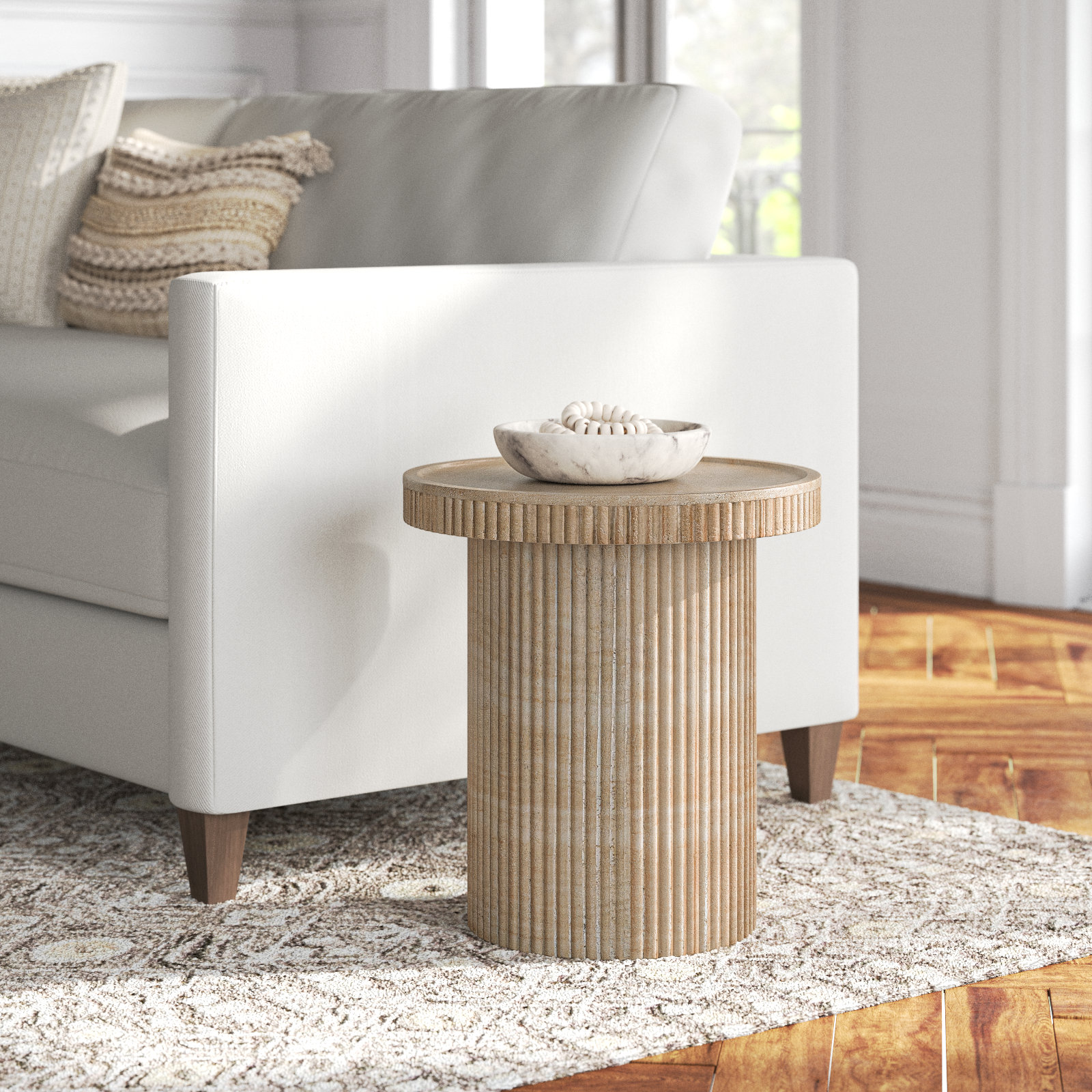 Giaimo End Table, Tan