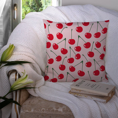 Coussin décoratif intérieur/extérieur cerises