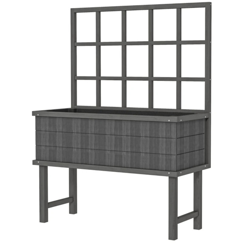 Elevated Planter, Grey