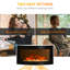 Childers Belfry Heating 89.2cm W Black Electric Fireplace