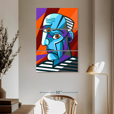 Leisha Cubist Male Portrait