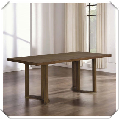 Table de salle à manger en noyer robuste, durable, élégant et pratique