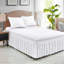 Jupe de lit pour grand lit Jupe de lit élastique pour lit réglable Grandes jupes pour lit réglable