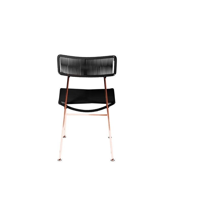 Chaise Hapi, Noir / Cuivre
