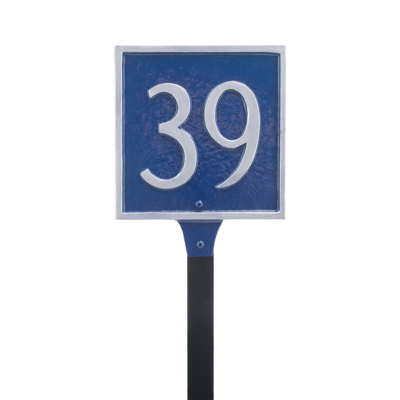 Petite plaque d'adresse sur 1 ligne, Noir / Blanc, Oui