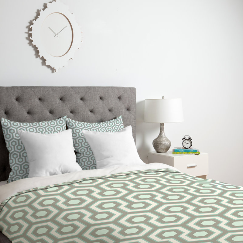 Iveta Abolina Traditional Polyester Floral Duvet Cover, Queen Duvet Cover, Lightweight