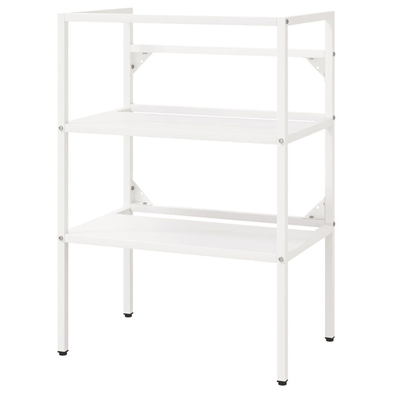 Alizaya 58.85 mm Single Double Bathroom Vanity Base, White