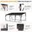 12' x 20' Metal Carport, Heavy-Duty Lean-to Outdoor Canopy Shelter