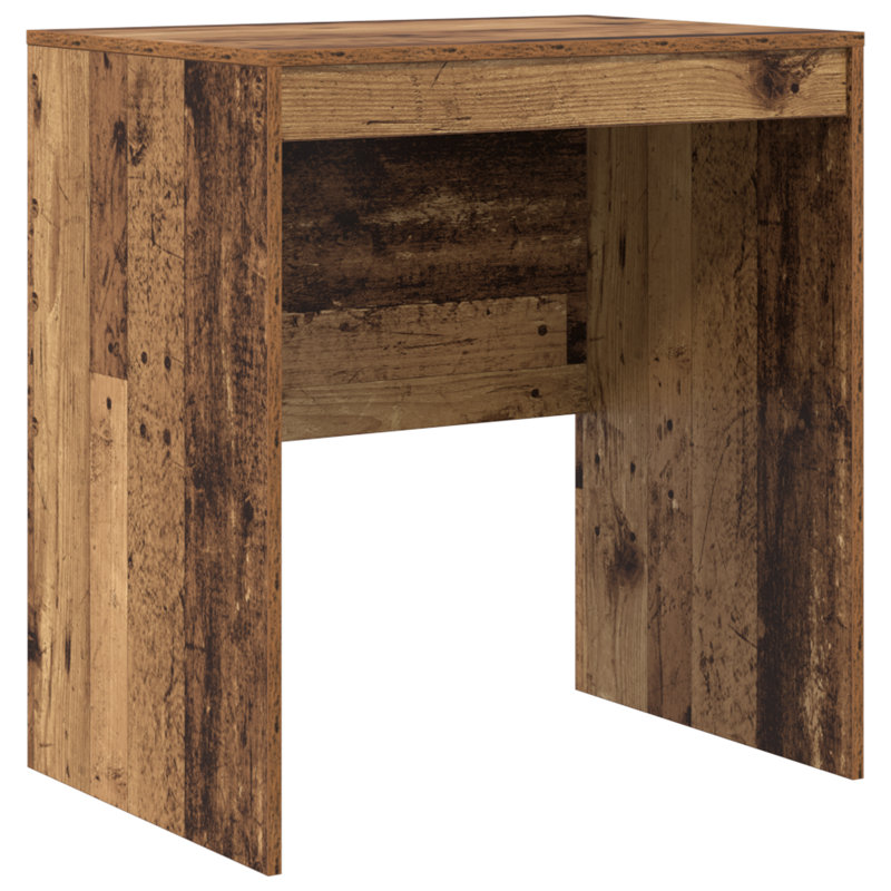 Writing Desk Particle Board, 76cm H x 70cm W x 50cm D, Old Wood