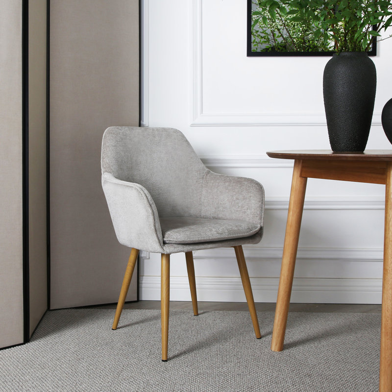 Velvet Armchair, Ash, Beige