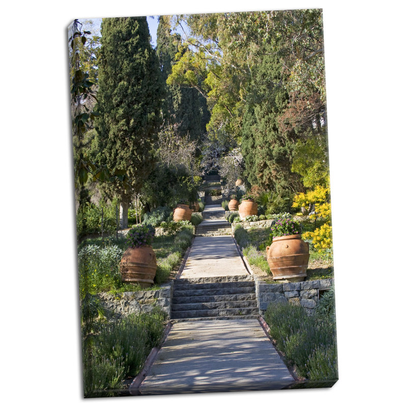 « Italian Garden I », reproduction de photo sur toile tendue