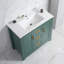 Meuble-lavabo de salle de bain avec lavabo simple, meuble-lavabo encastré, armoire de rangement pour salle de bain avec 2 portes et 2 tiroirs, fermeture en douceur, rangement multifonctionnel-173247163