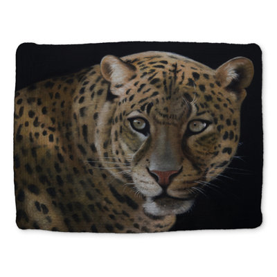 Realistic Fierce Leopard Placemat - Feline Bedroom Decor