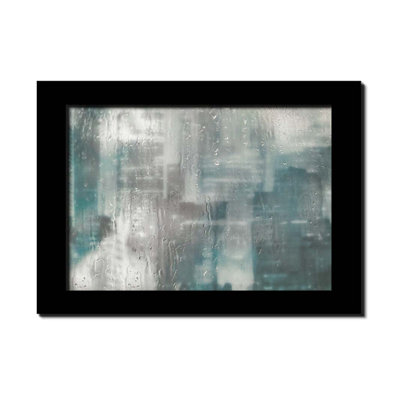 Blues dans la ville des pluies par Hal Halli. Impression sur papier - Montée et encadrée, taille de l'image