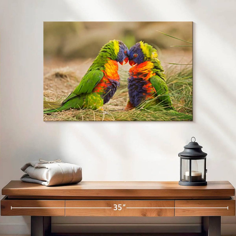 Rainbow Lorikeet Mates, 16" H x 24" W